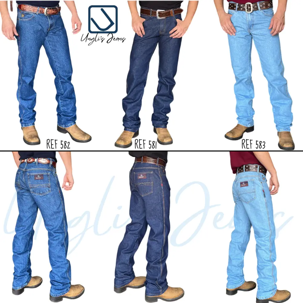 Kit 3 Calças Jeans Country Masculinas 100% Algodão — miniatura 2