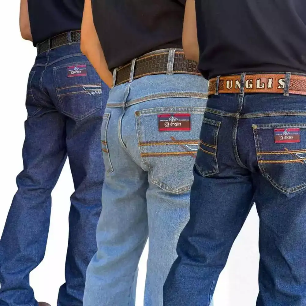 Kit 3 Calças Jeans Country Masculinas 100% Algodão — miniatura 3