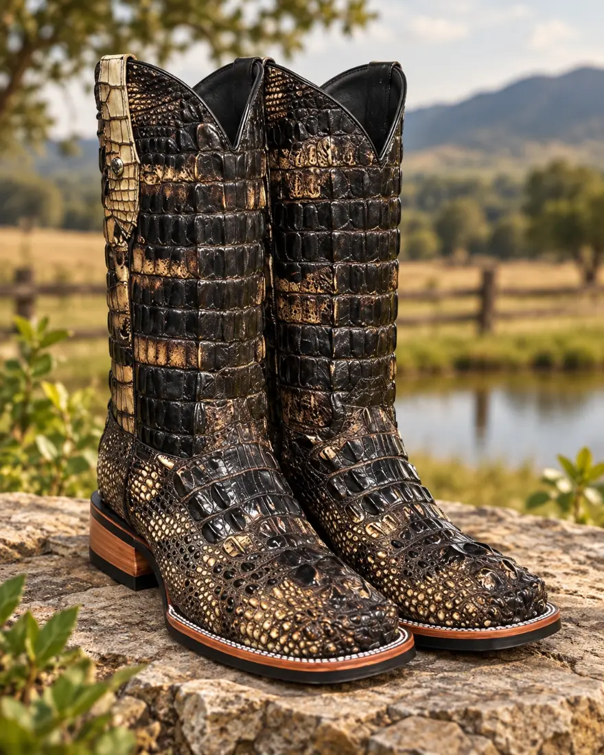 BOTA WESTERN CROCO PREMIUM EXÓTICA — EDIÇÃO LUXO