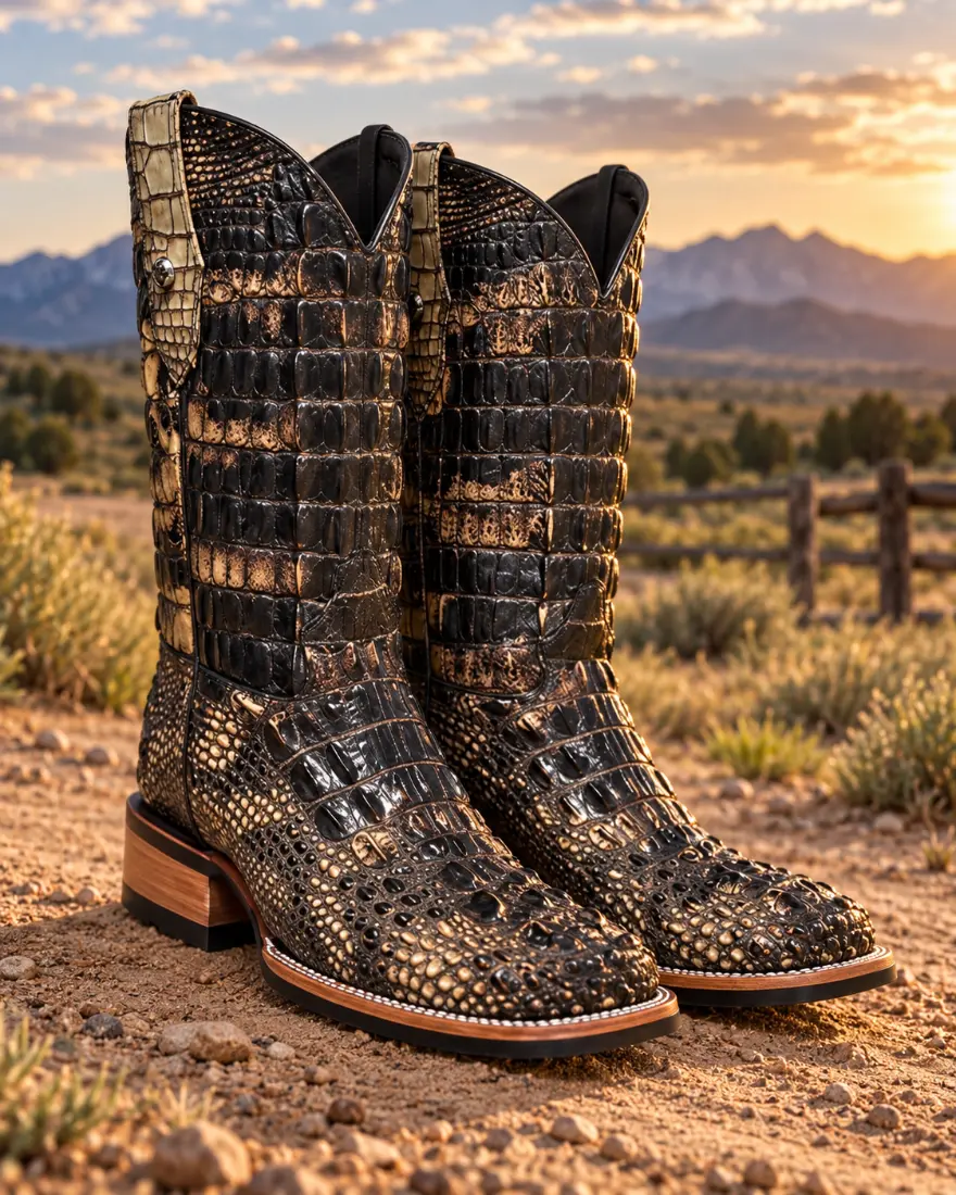 BOTA WESTERN CROCO PREMIUM EXÓTICA — EDIÇÃO LUXO — miniatura 3