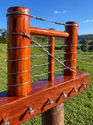 Porta-Chaves Rústico Artesanal - Estilo Cerca de Fazenda